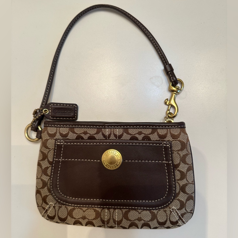Authentic Coach Signature Wristlet